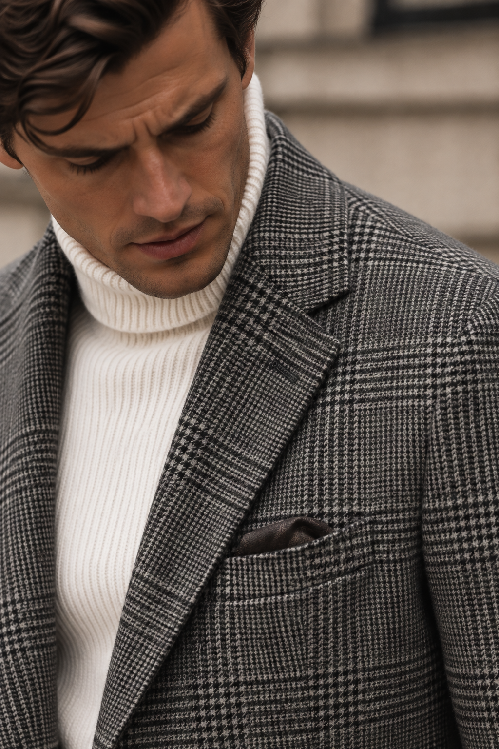 Wool Blend Wrinkle-Resistant Blazer