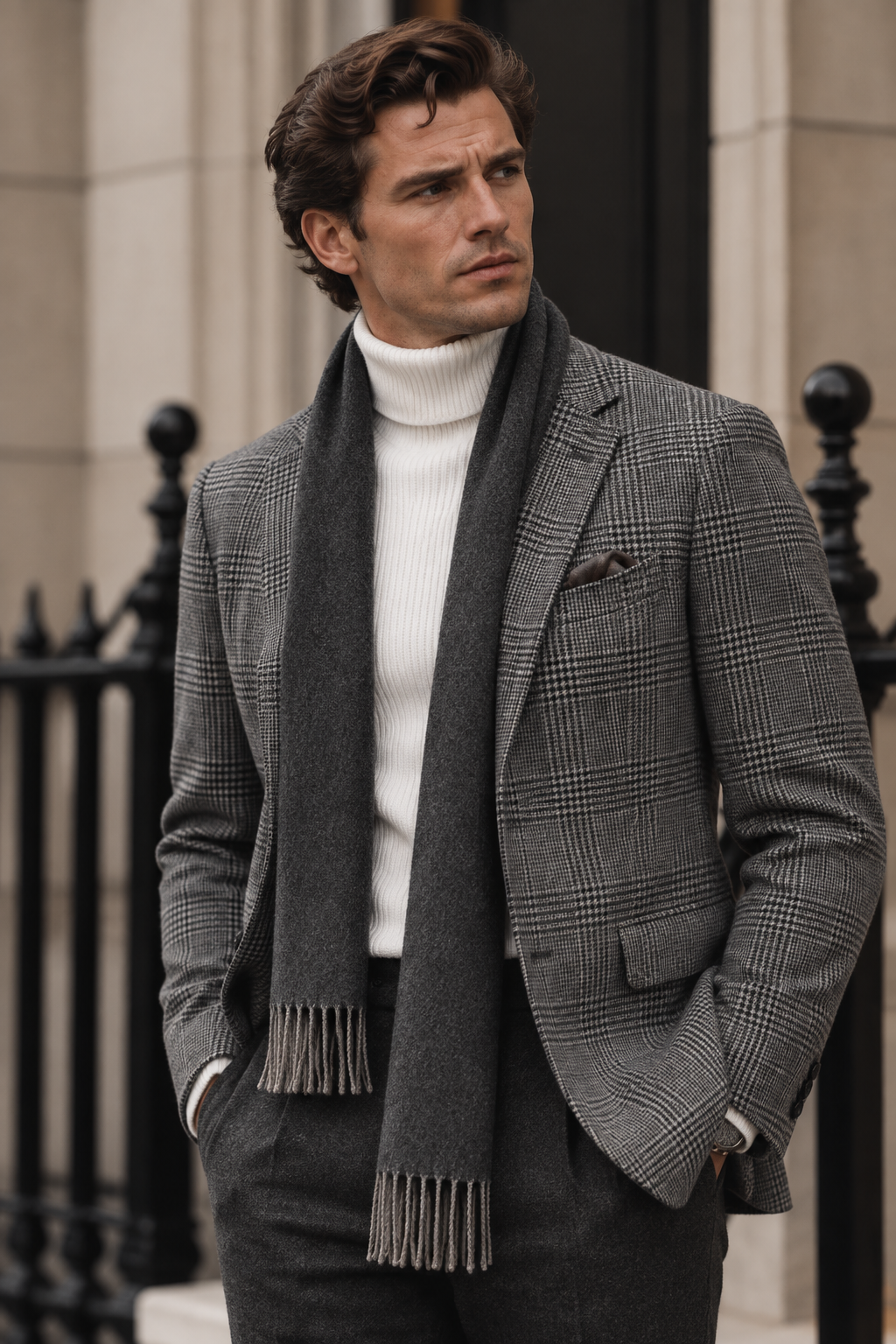 Wool Blend Wrinkle-Resistant Blazer