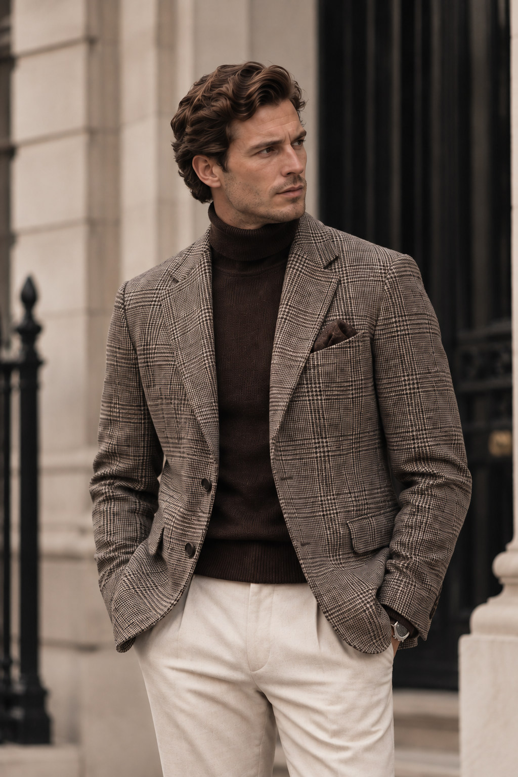 Wool Blend Wrinkle-Resistant Blazer