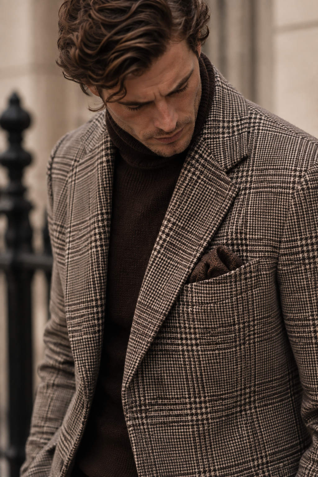 Wool Blend Wrinkle-Resistant Blazer