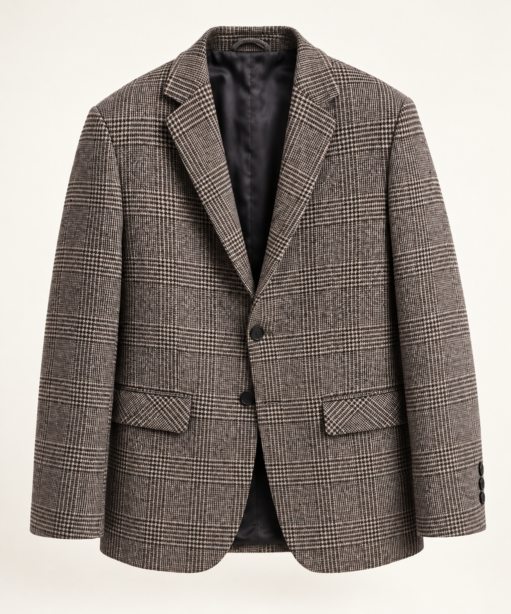 Wool Blend Wrinkle-Resistant Blazer