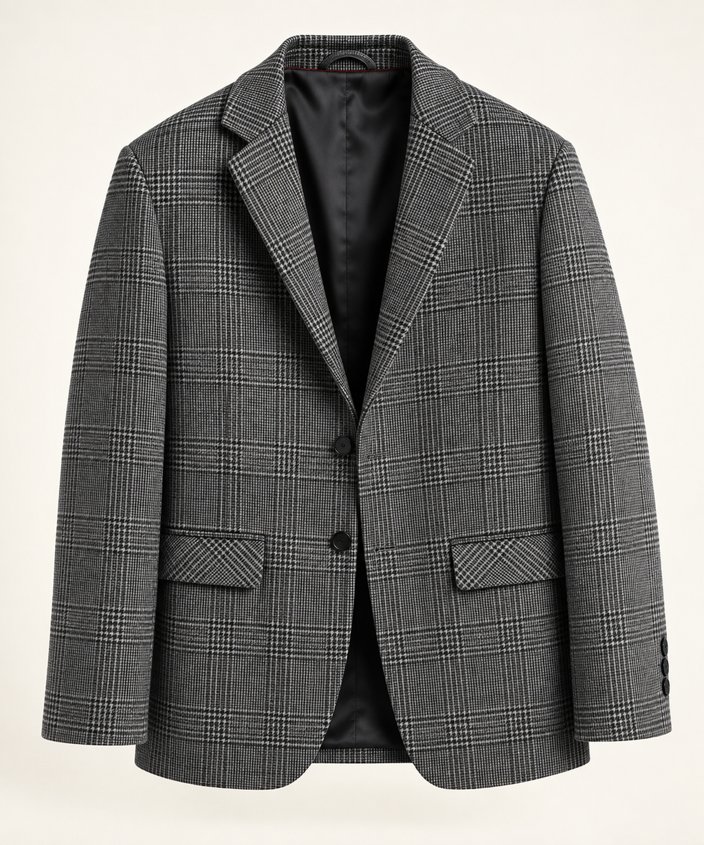 Wool Blend Wrinkle-Resistant Blazer