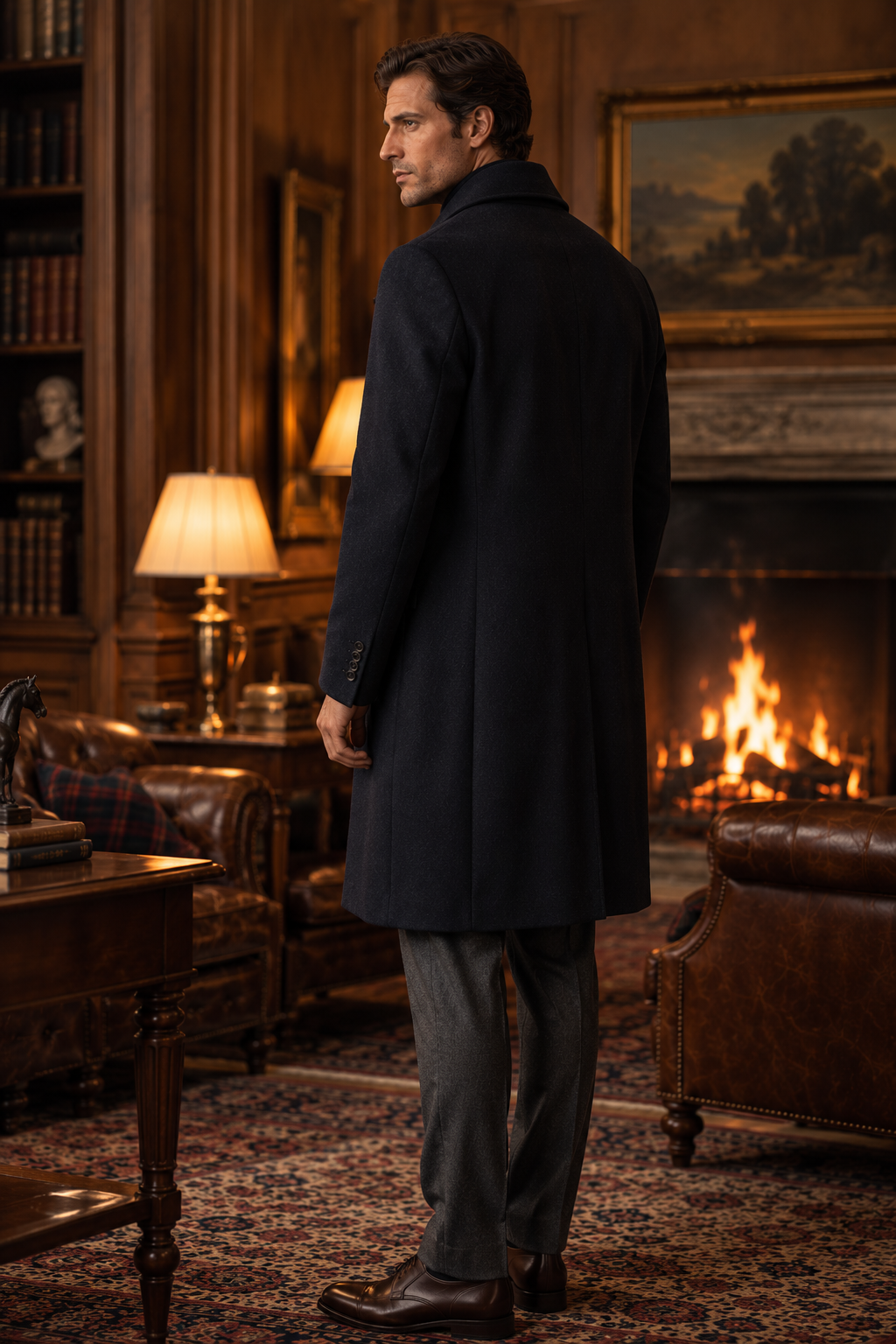 Men's Cashmere Blend Wool coat