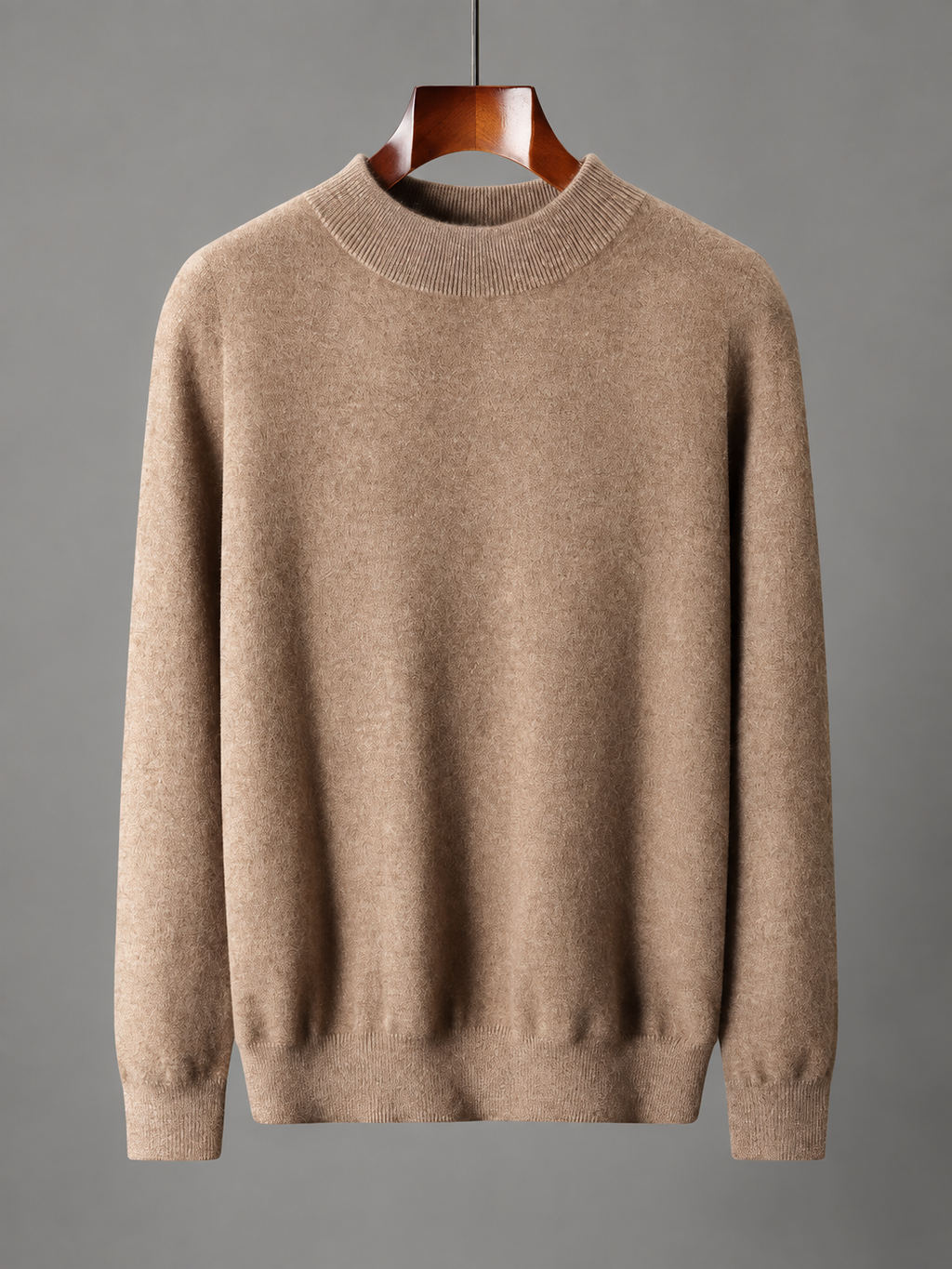 Mens Half Turtleneck Wool Sweater