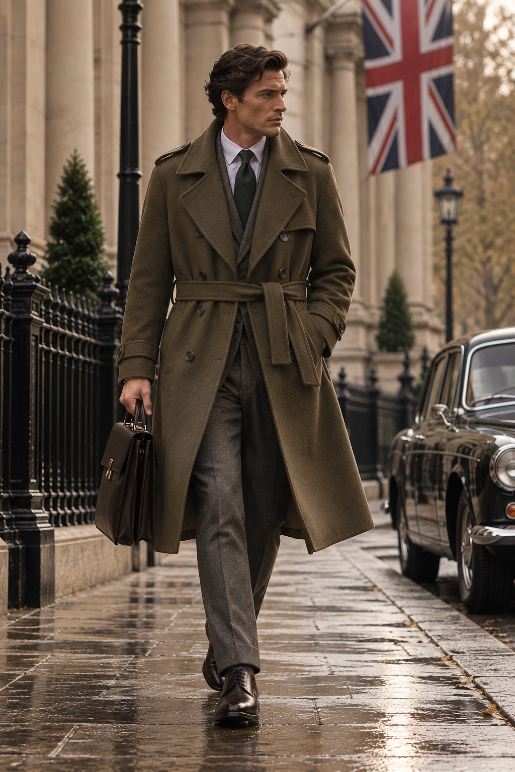 British Manor House Pure Wool Coat