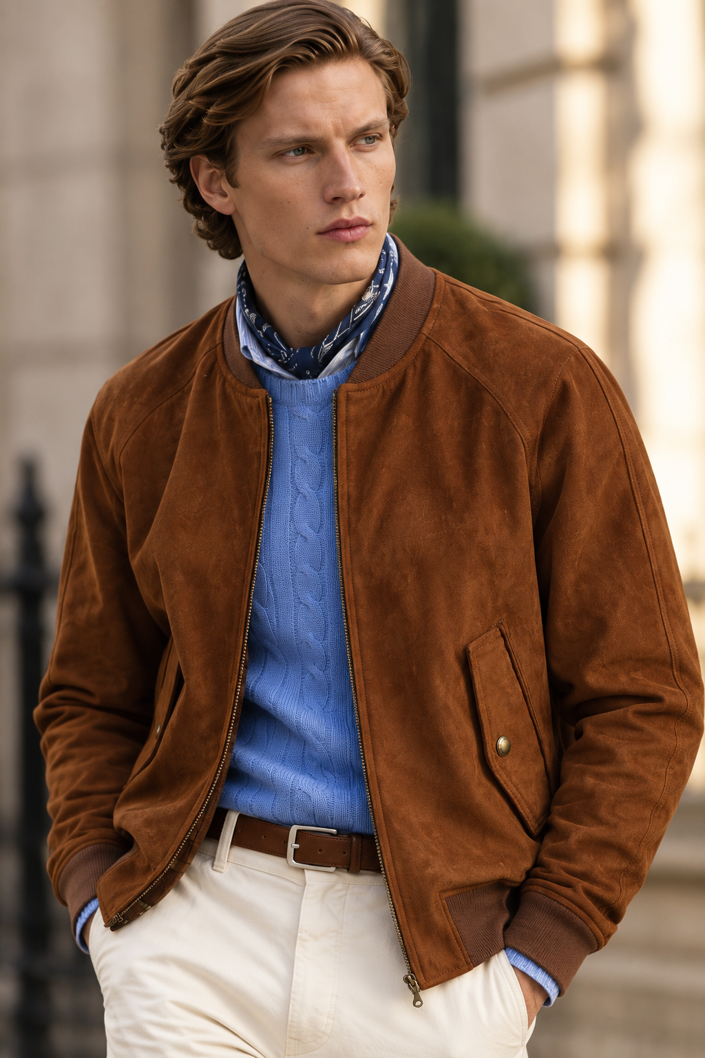 Men's suede jacket