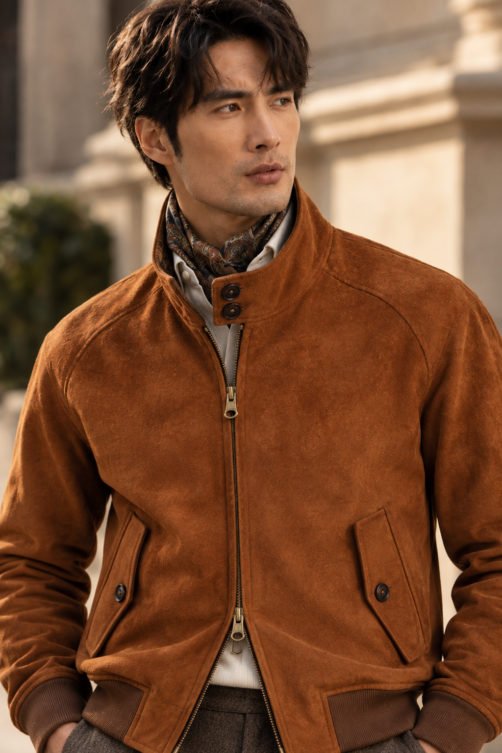 Men's suede jacket