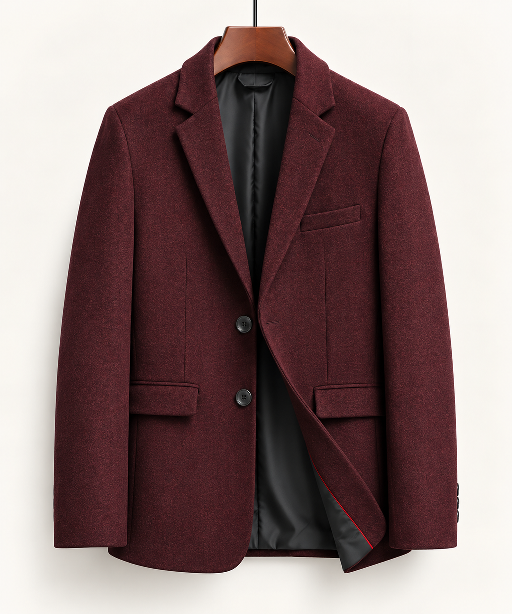 Men's woolen suit jacket