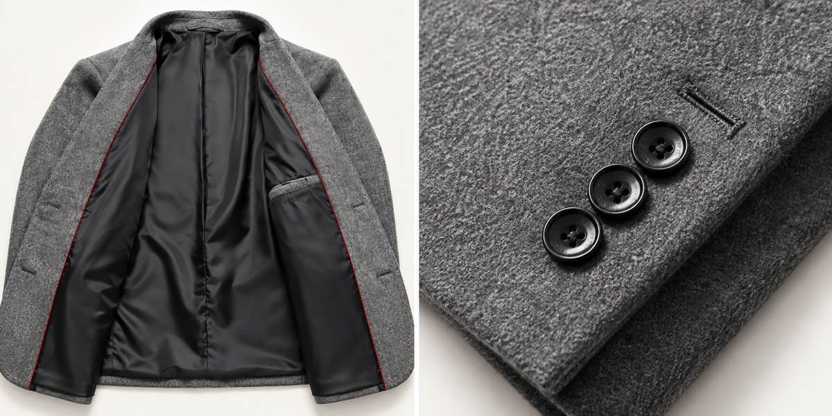 Men's woolen suit jacket