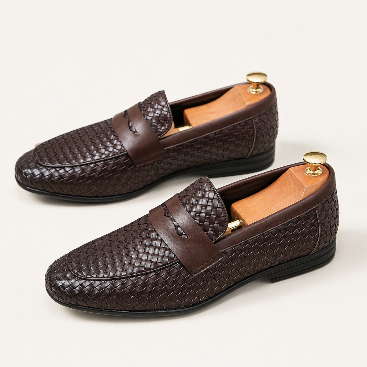 Breathable Woven Mens Loafers