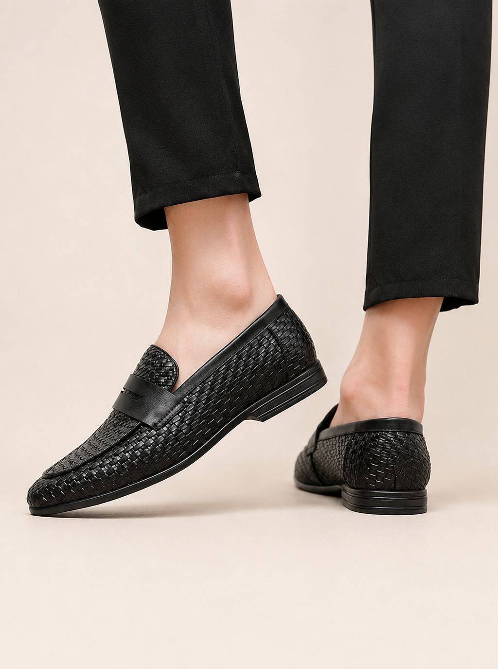 Breathable Woven Mens Loafers