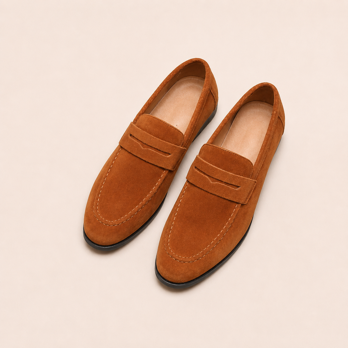 mens leather loafers