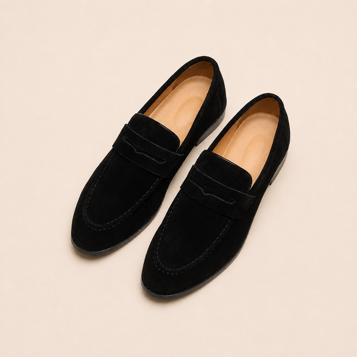 mens leather loafers