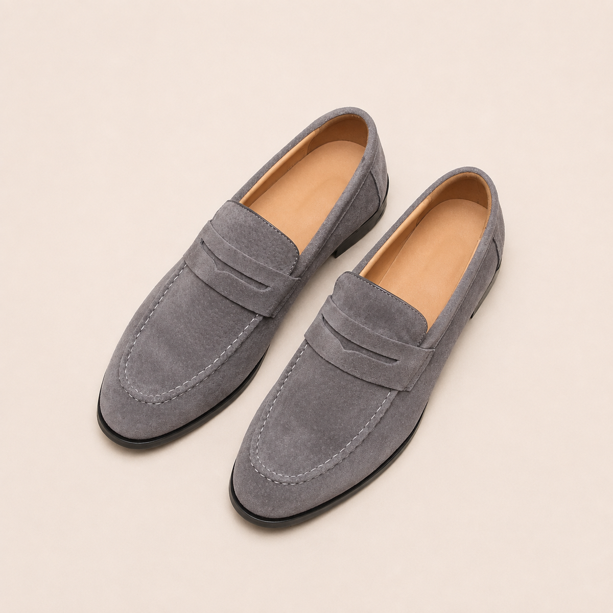 mens leather loafers