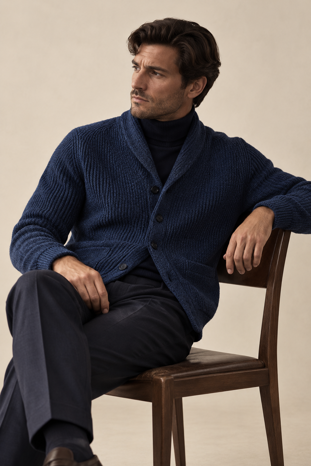 Mens  Thickened Cardigan