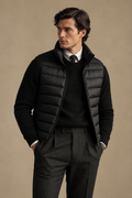 Imitation silk cotton filling Quilted Vest for Men