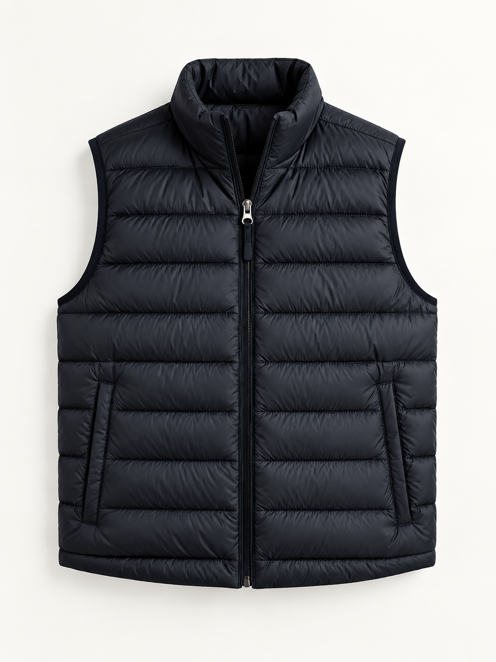 Imitation silk cotton filling Quilted Vest for Men