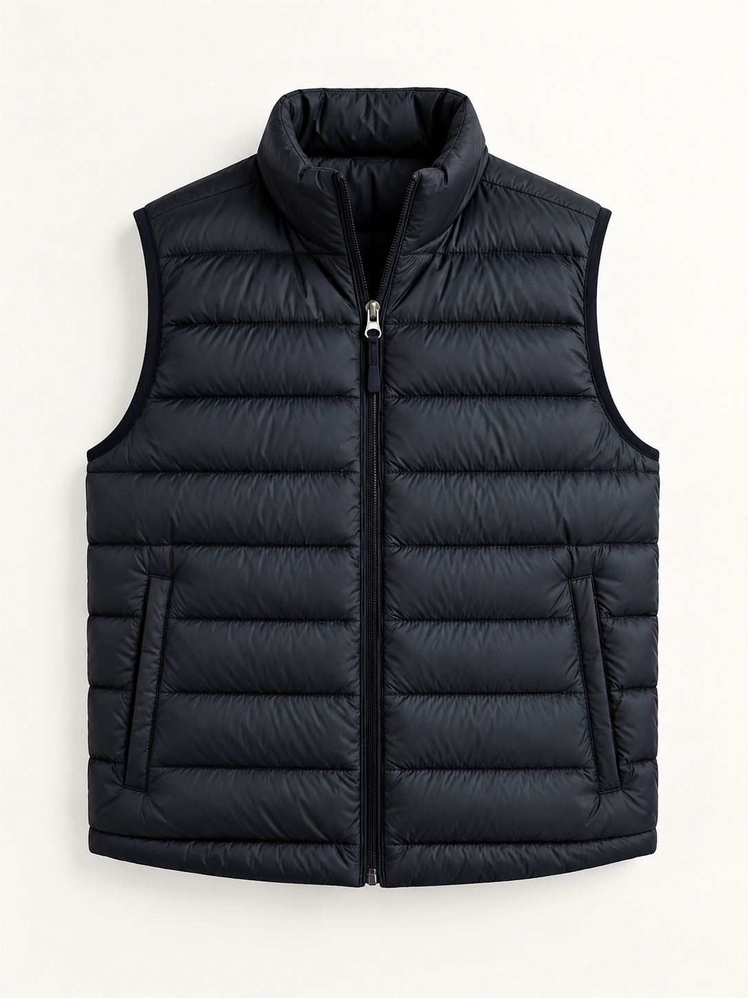 Imitation silk cotton filling Quilted Vest for Men