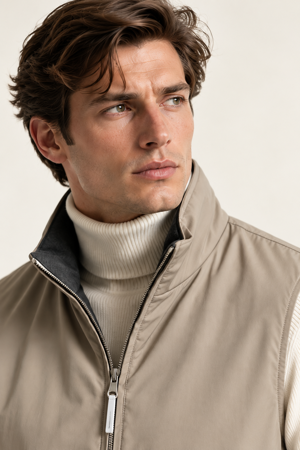 Reversible Quilted Vest for Men