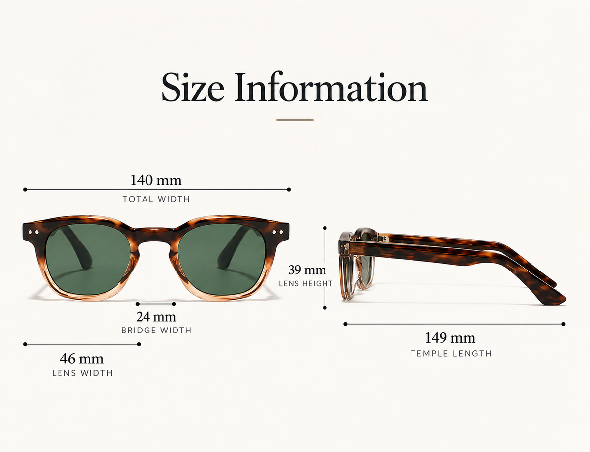 Retro Gold Pin Polarized Sunglasses with UV Protection