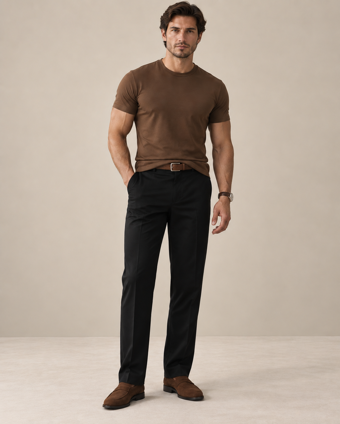 Muscle Fit Stretch T-Shirt