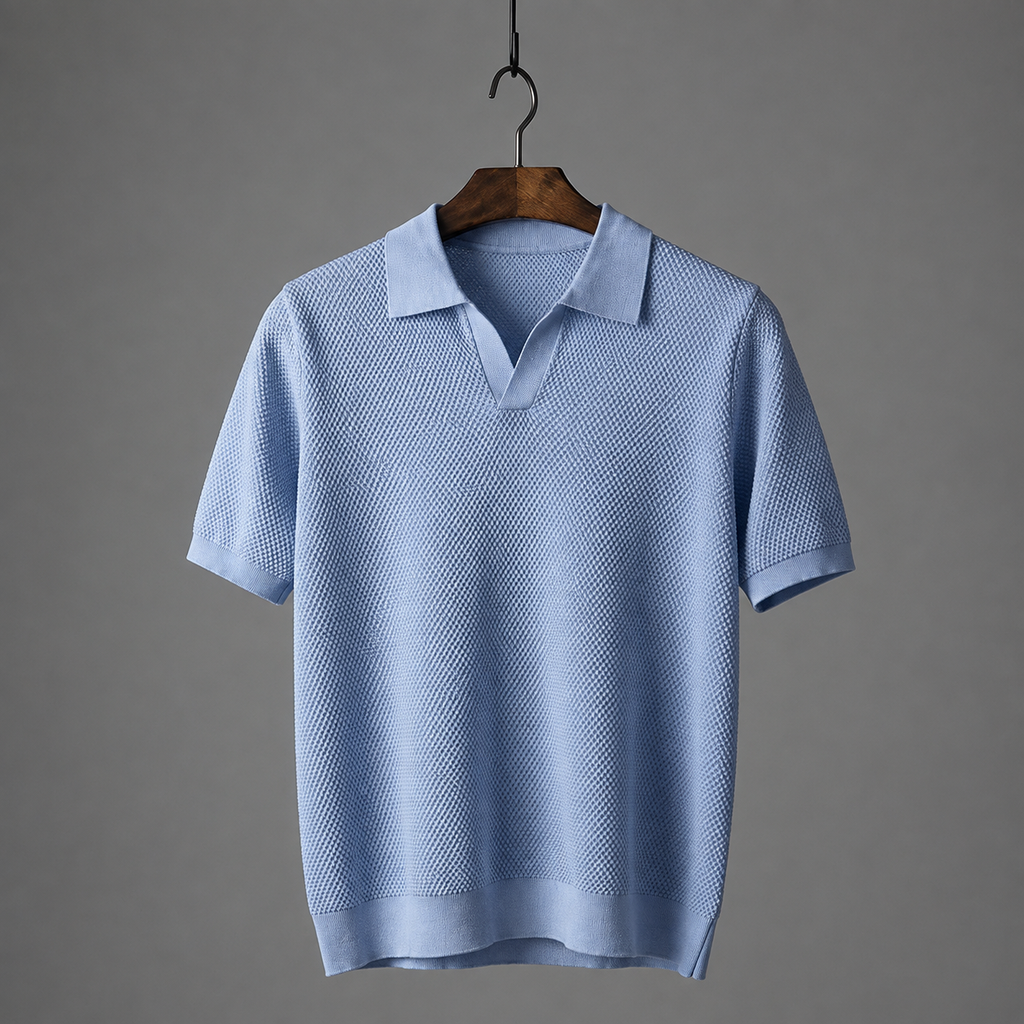 Premium Cotton Knitted Polo Shirt