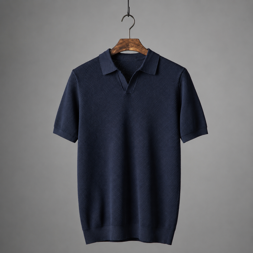 Premium Cotton Knitted Polo Shirt