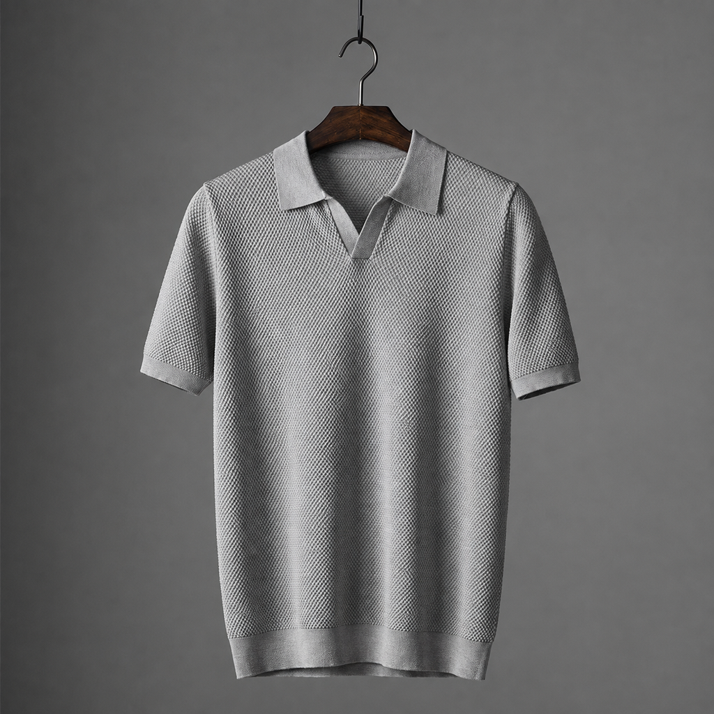 Premium Cotton Knitted Polo Shirt