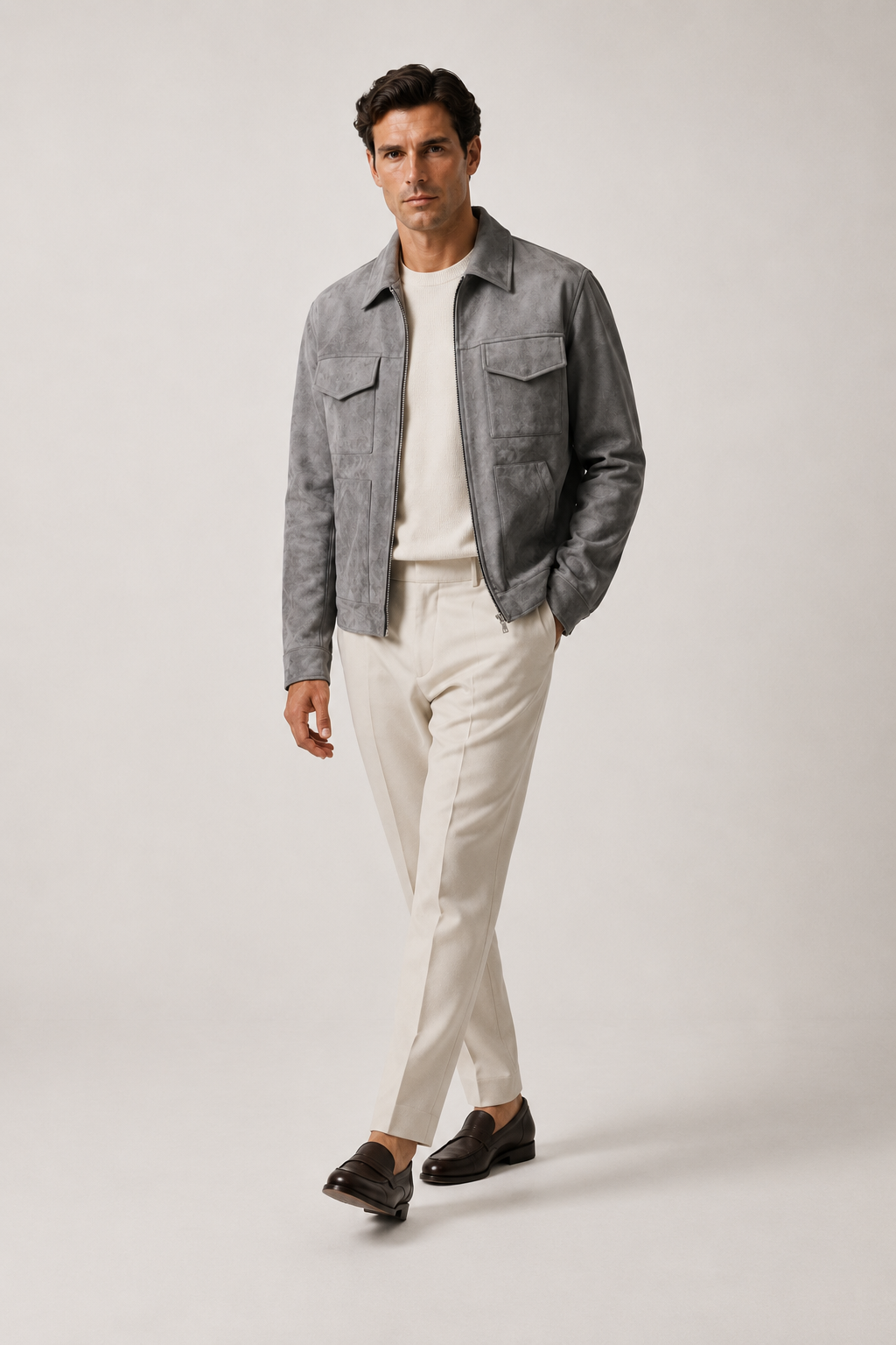 Mens Vintage Suede Jacket