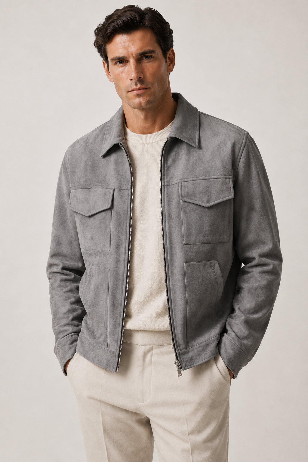 Mens Vintage Suede Jacket