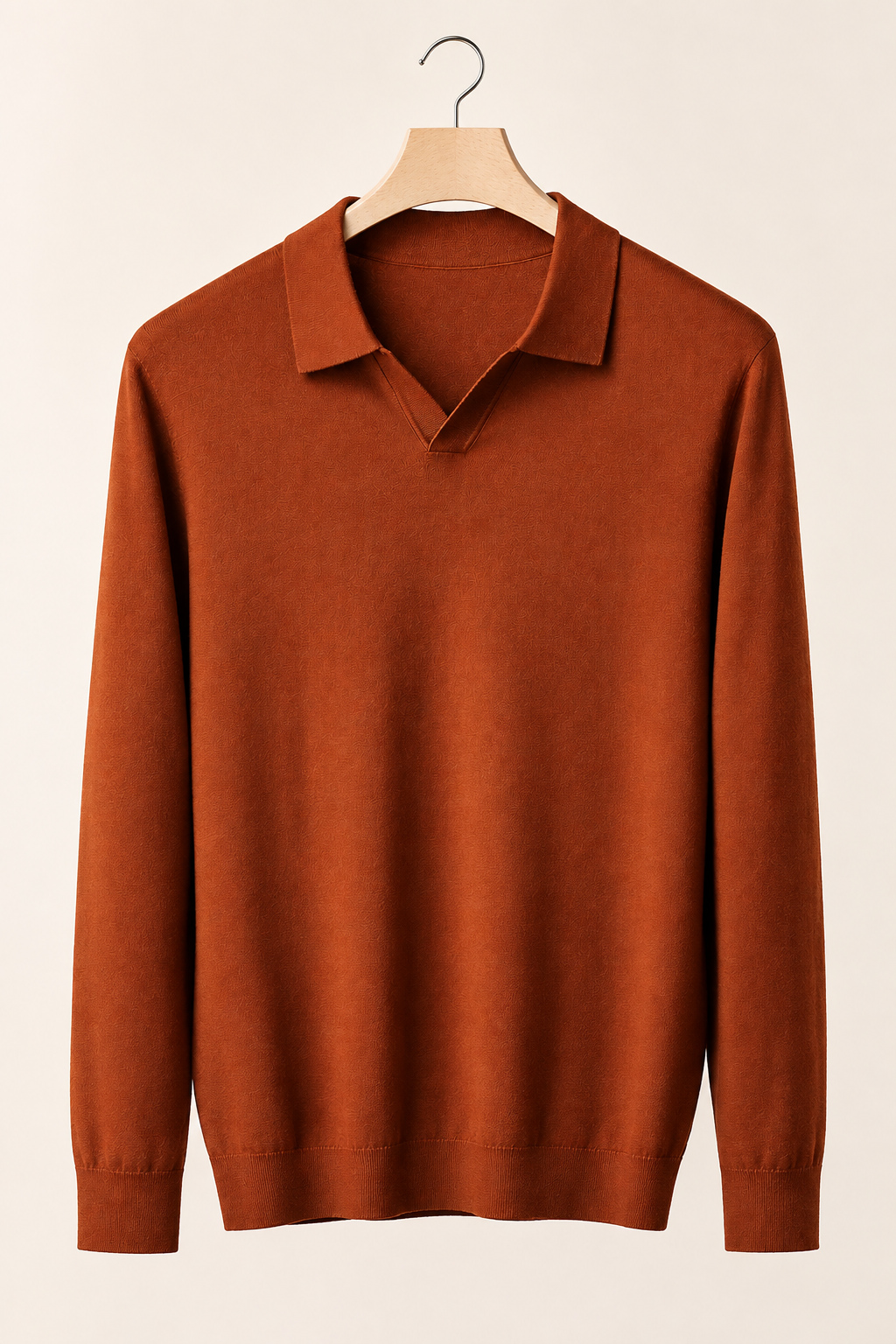 100% Merino Wool Polo Sweater