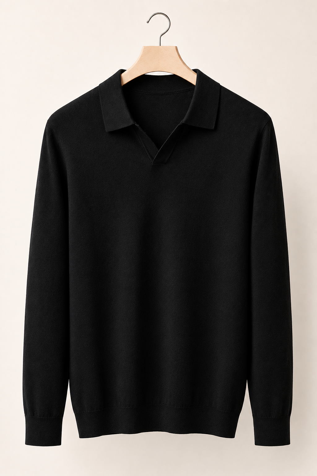 100% Merino Wool Polo Sweater