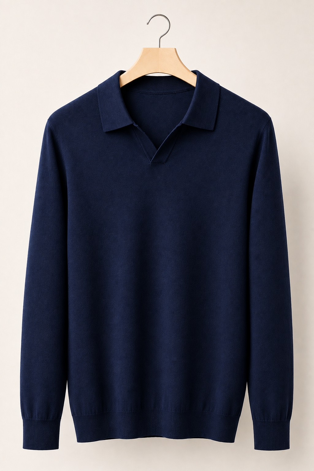 100% Merino Wool Polo Sweater