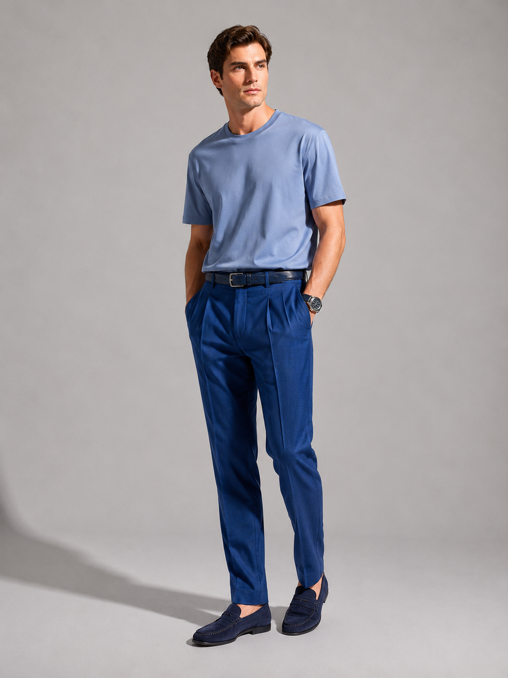 Premium Cotton Blend Mercerized Mens Tshirt