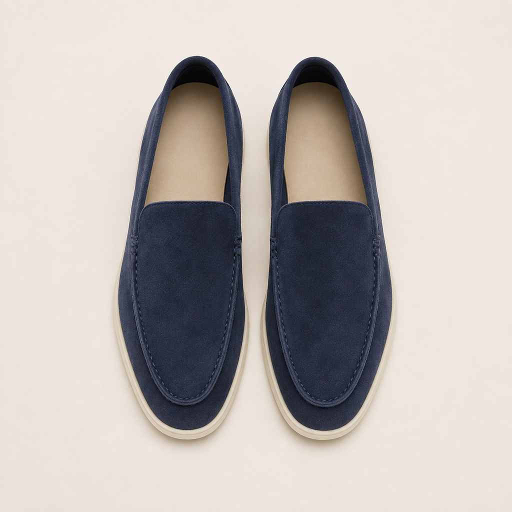 Mens Suede Slip-On Loafers