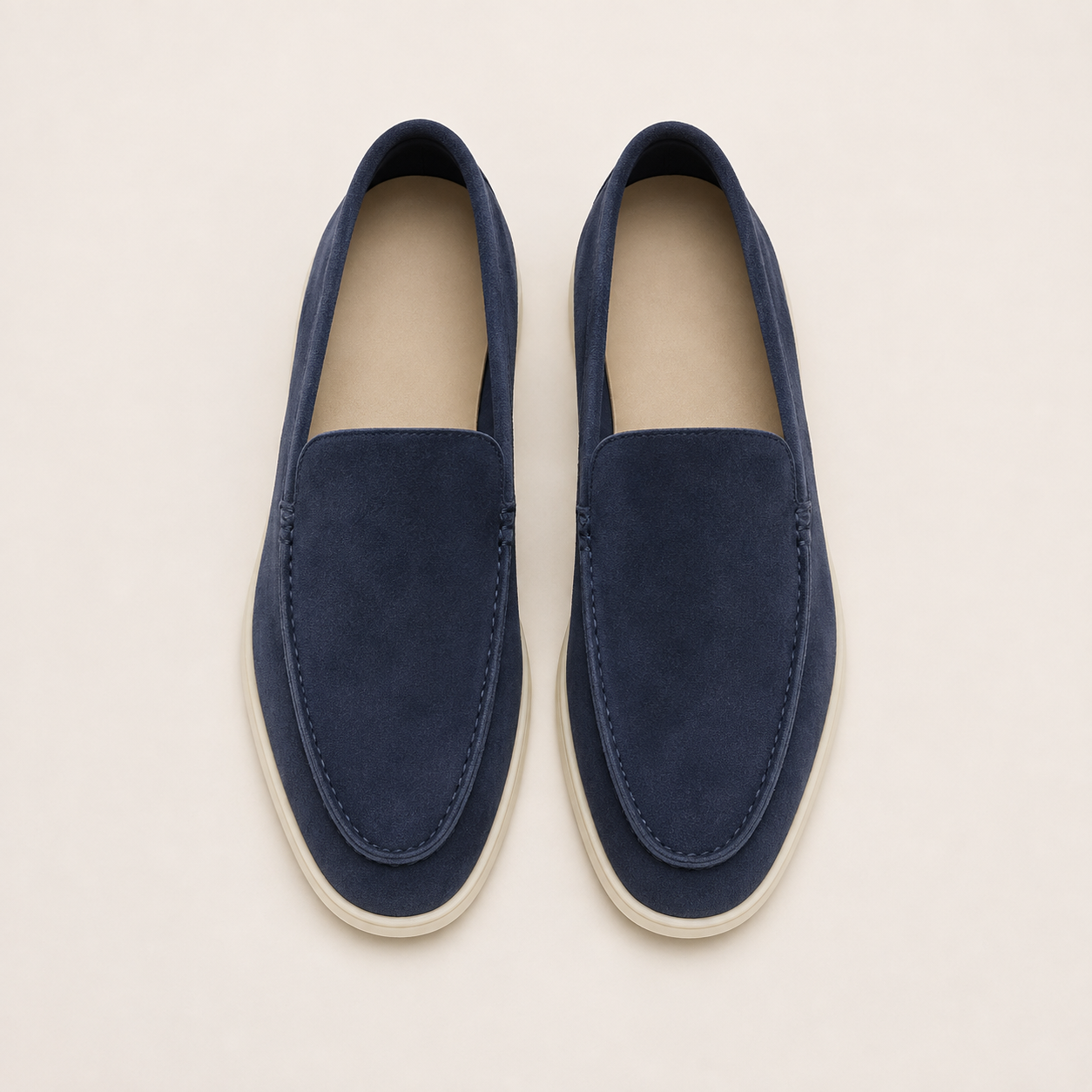 Mens Suede Slip-On Loafers