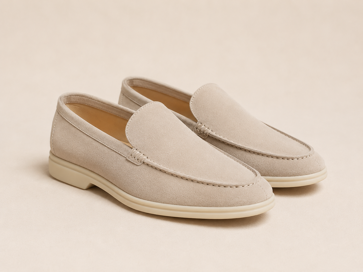 Mens Suede Slip-On Loafers