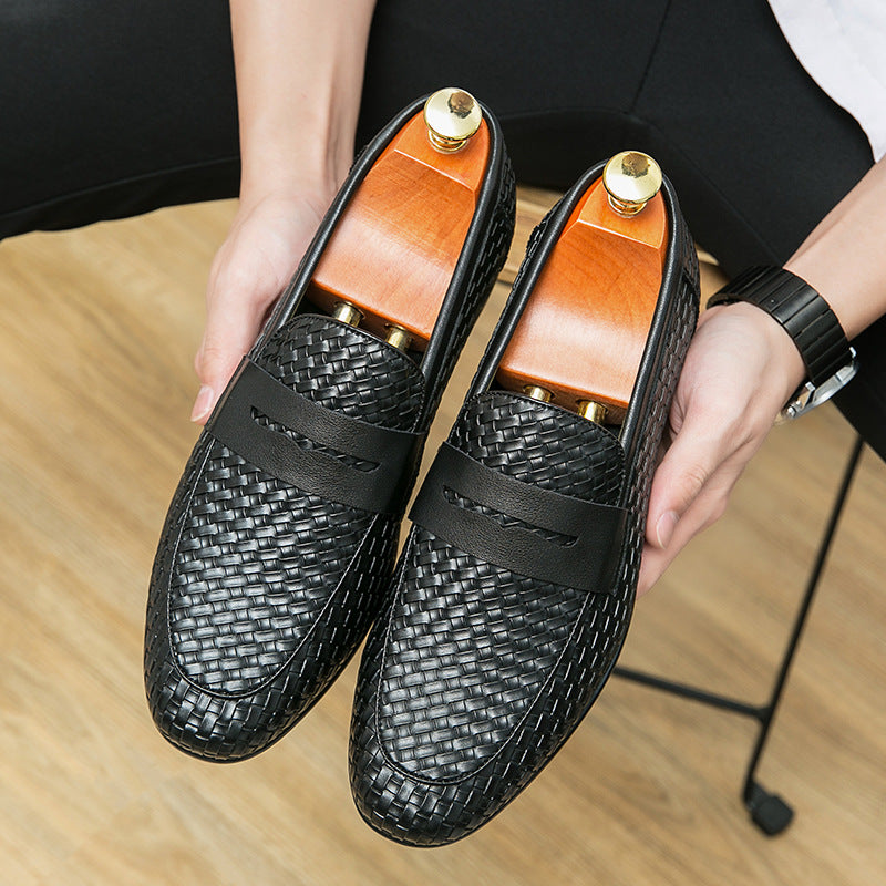 Breathable Woven Mens Casual Loafers