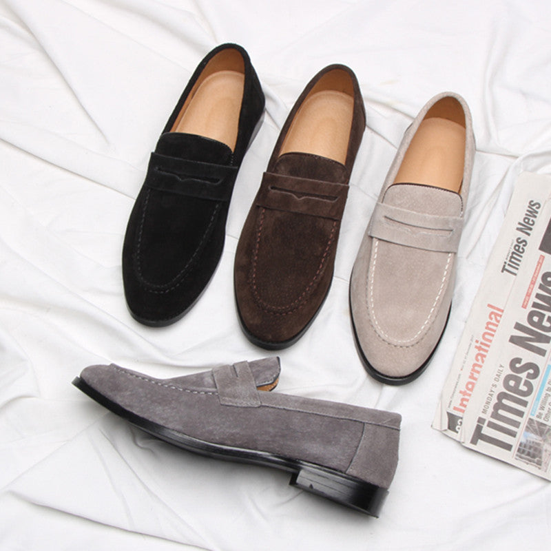 mens leather loafers