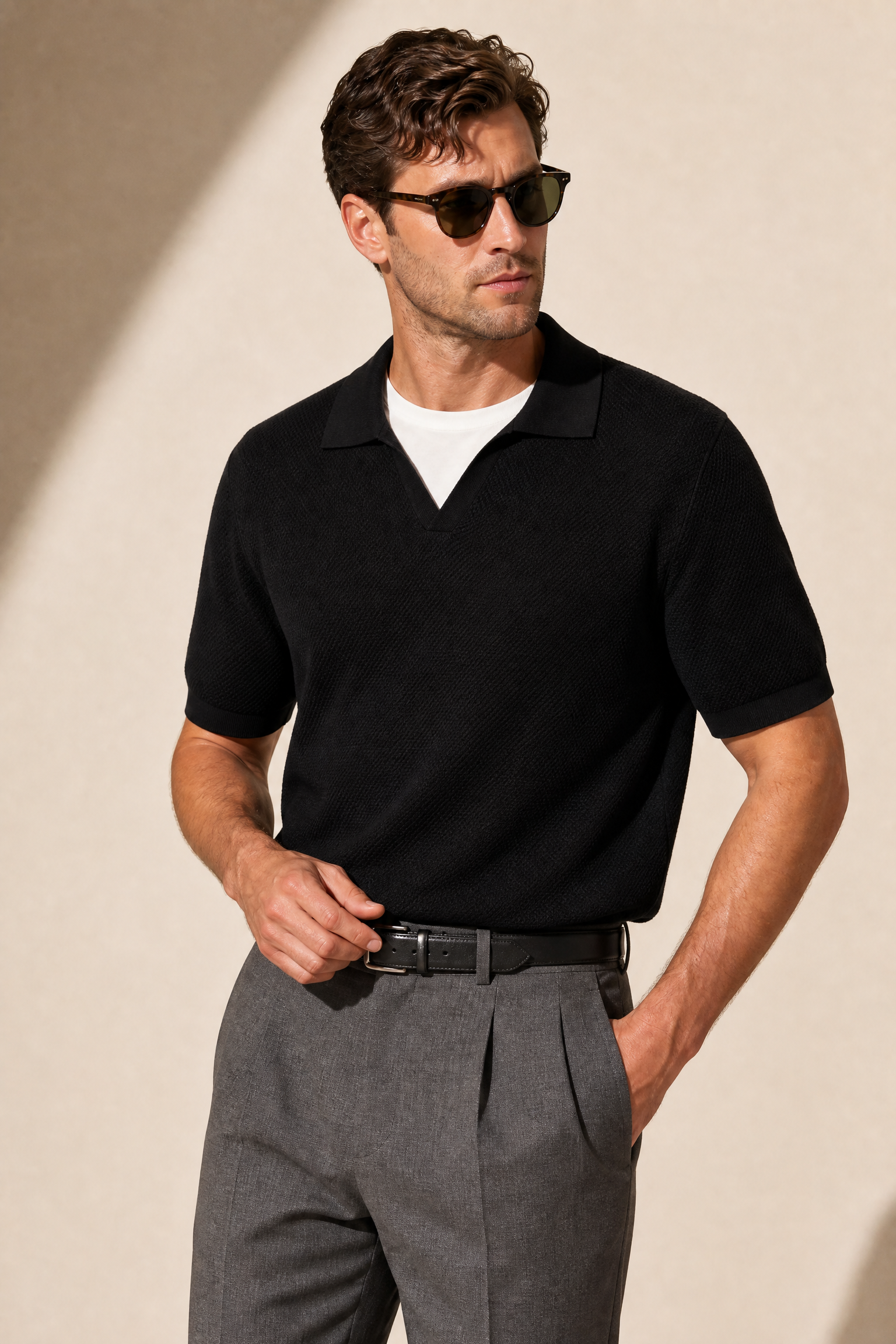 Mulberry Silk Mens Polo Shirt