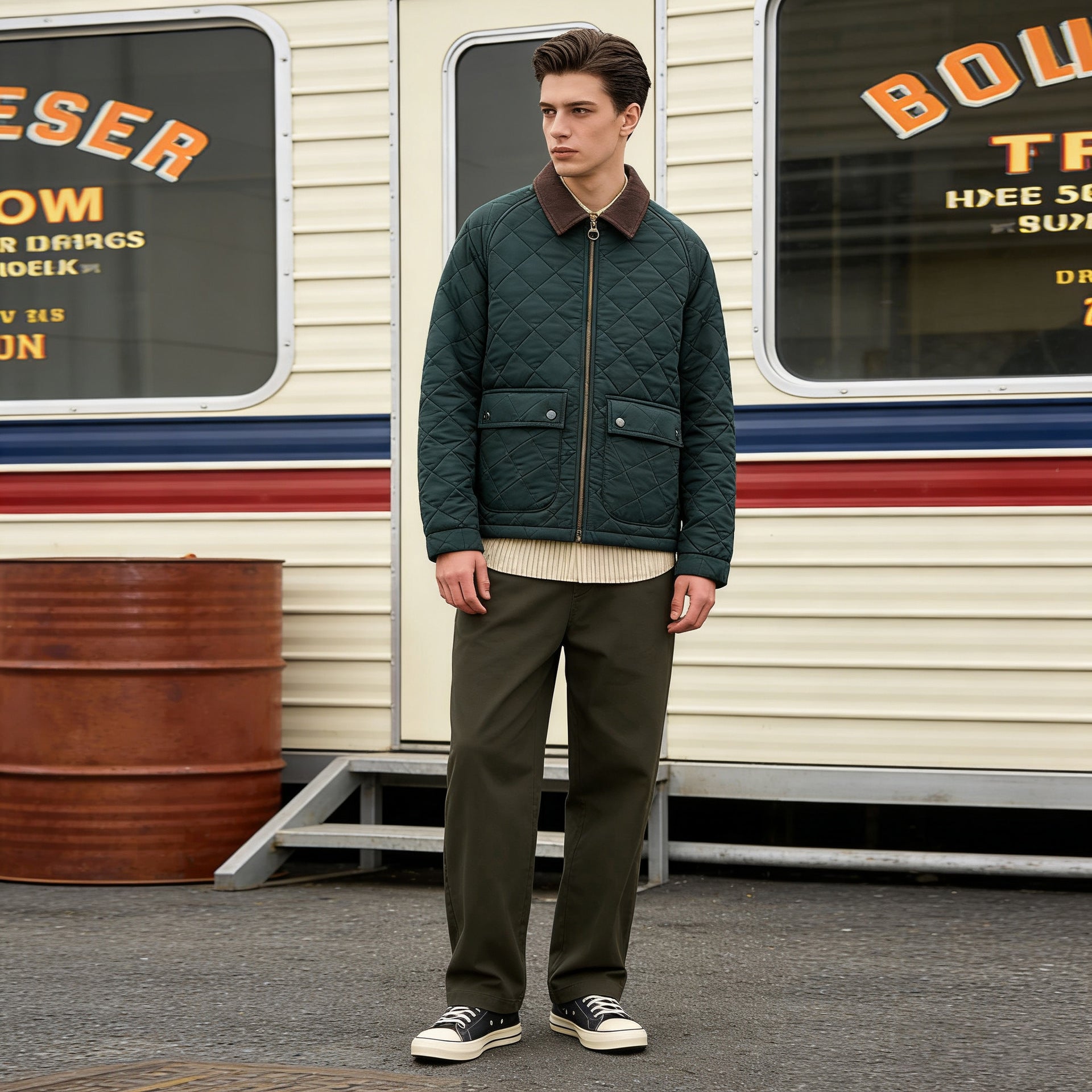 Classic Quilted Corduroy Jacket