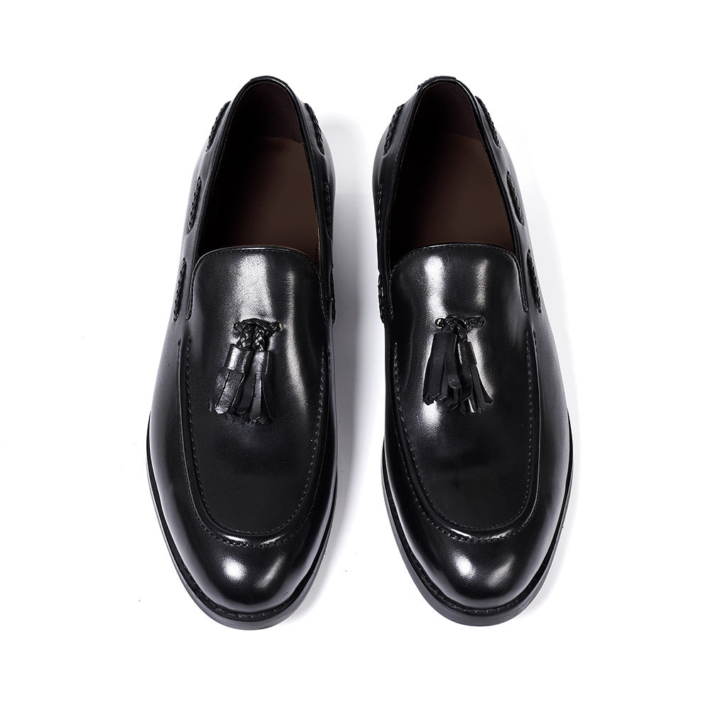 Mens Premium Cowhide Tassel Loafers