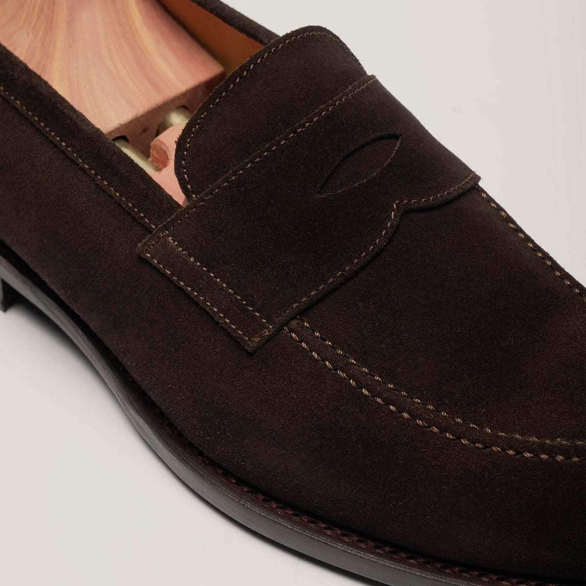 Mens nubuck leather Slip On Loafers