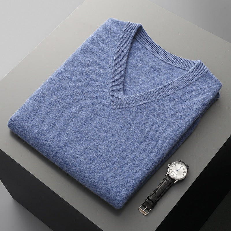 Mens 100% Wool Sleeveless Sweater