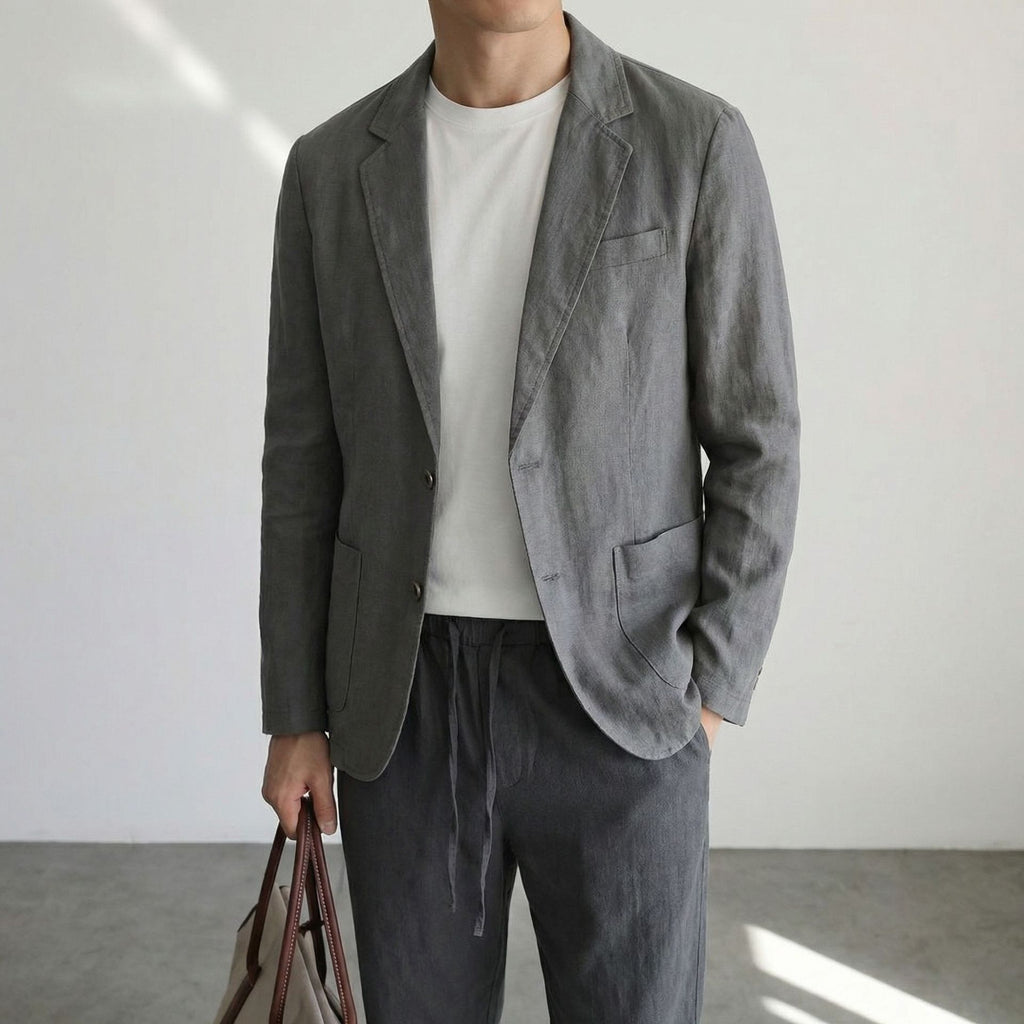 Italian Style Linen Business Jacket