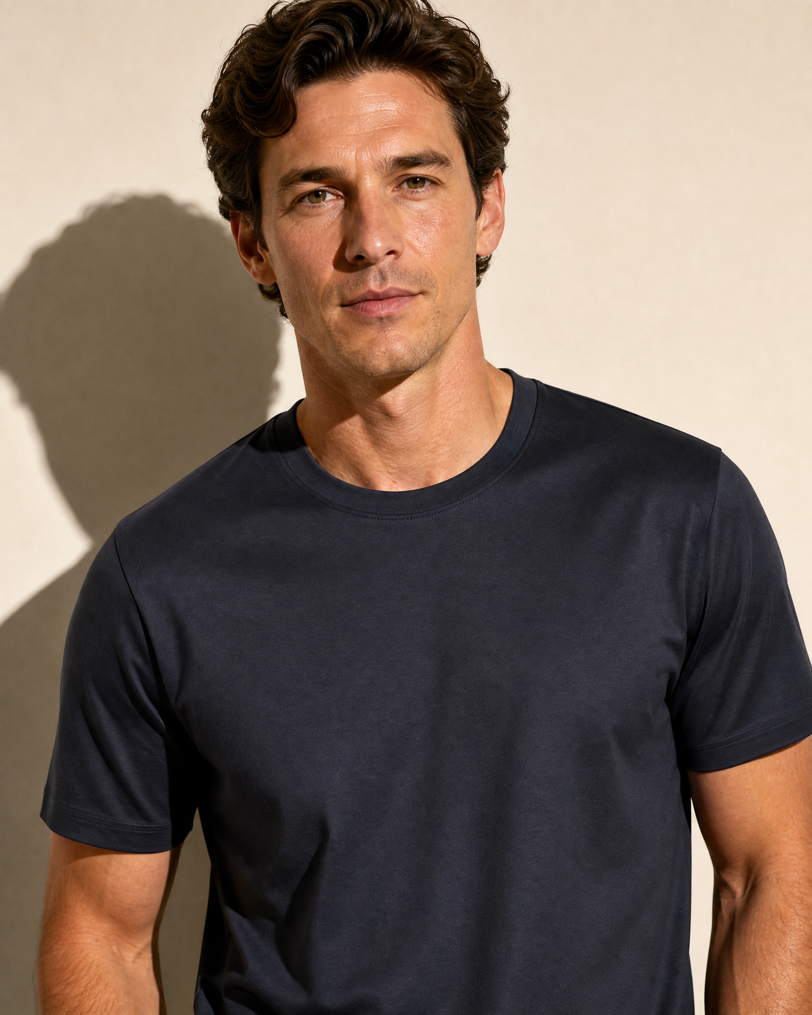 Mercerized Modal Mens Short-Sleeved T-Shirt