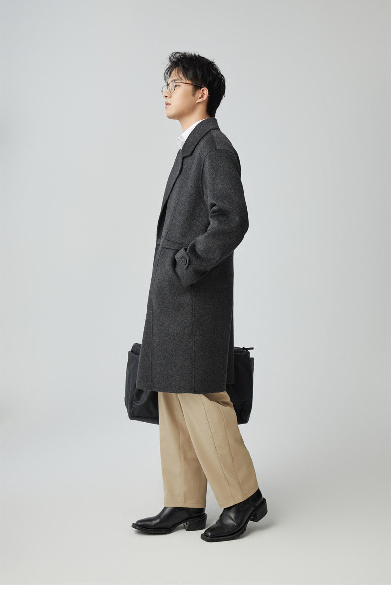 100% Premium Wool British-Style Tailoring Overcoat