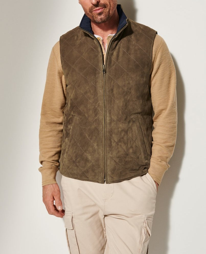 Reversible Suede Vest Jacket