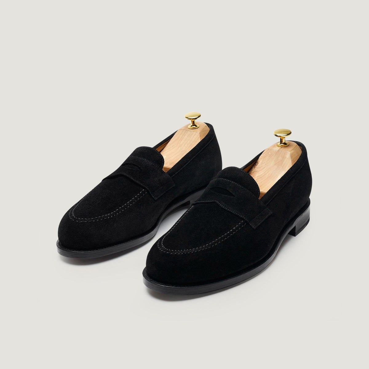 Mens nubuck leather Slip On Loafers