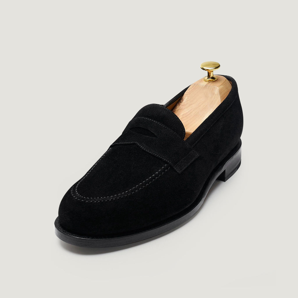 Mens nubuck leather Slip On Loafers